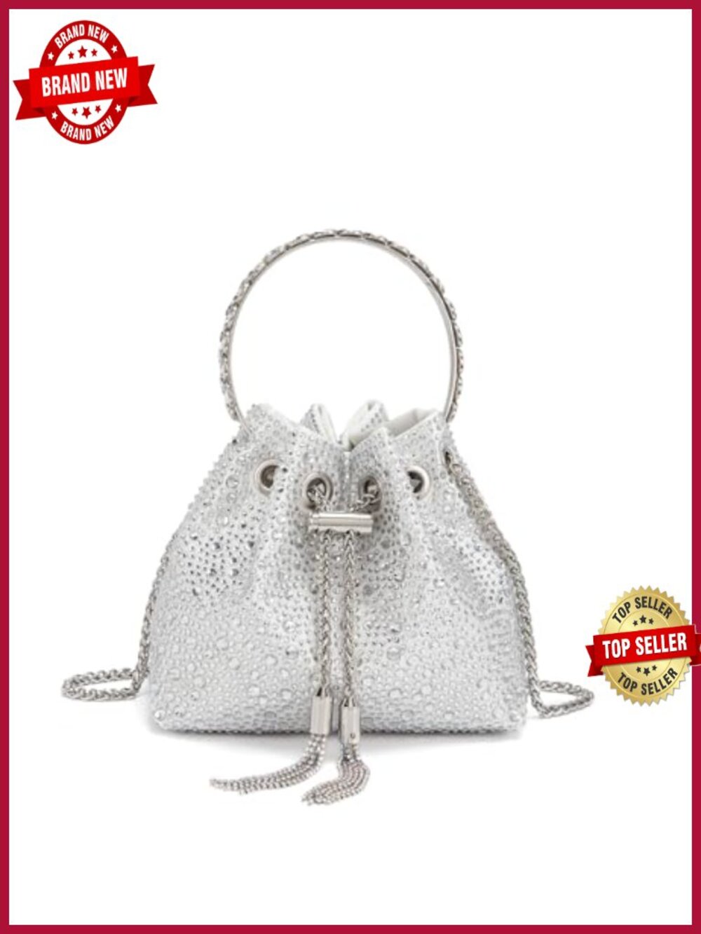 Rhinestone Evening Bag Crystal Clutch Purse Crossbody Party Sparkly Handbag
